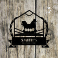 Personalized Metal Chicken Coop Sign