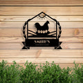 Personalized Metal Chicken Coop Sign