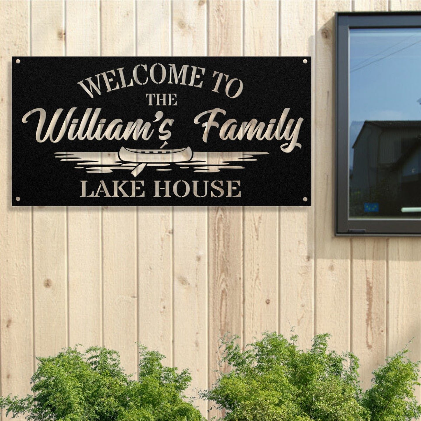 Personalized Metal Lake House Sign - Welcome To The Lake House