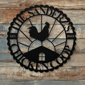 Personalized Metal Chicken Coop Sign - The Sanderz's Coop