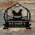 Personalized Metal Chicken Coop Sign -The Smith's Coop