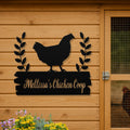 Personalized Metal Chicken Coop Sign - Mellissa's Chiken Coop
