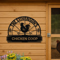 Personalized Metal Chicken Coop Sign - The Stivenson's Coop