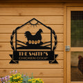 Personalized Metal Chicken Coop Sign -The Smith's Coop