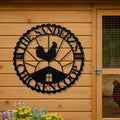Personalized Metal Chicken Coop Sign - The Sanderz's Coop