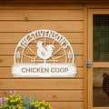 Personalized Metal Chicken Coop Sign - The Stivenson's Coop
