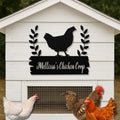 Personalized Metal Chicken Coop Sign - Mellissa's Chiken Coop