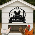 Personalized Metal Chicken Coop Sign -The Smith's Coop