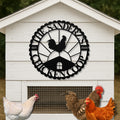 Personalized Metal Chicken Coop Sign - The Sanderz's Coop