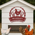 Personalized Metal Chicken Coop Sign - The Rodman's Coop