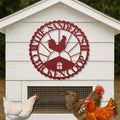Personalized Metal Chicken Coop Sign - The Sanderz's Coop