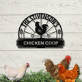 Personalized Metal Chicken Coop Sign - The Stivenson's Coop