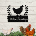 Personalized Metal Chicken Coop Sign - Mellissa's Chiken Coop