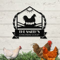 Personalized Metal Chicken Coop Sign -The Smith's Coop