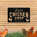 Personalized Metal Chicken Coop Sign - Jessica Coop
