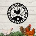 Personalized Metal Chicken Coop Sign - The Sanderz's Coop