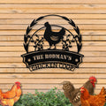 Personalized Metal Chicken Coop Sign - The Rodman's Coop