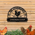 Personalized Metal Chicken Coop Sign - The Stivenson's Coop