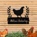 Personalized Metal Chicken Coop Sign - Mellissa's Chiken Coop