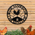 Personalized Metal Chicken Coop Sign - The Sanderz's Coop