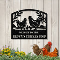 Personalized Metal Chicken Coop Sign - Welcome To The Brown's Chicken Coop