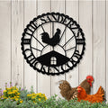 Personalized Metal Chicken Coop Sign - The Sanderz's Coop