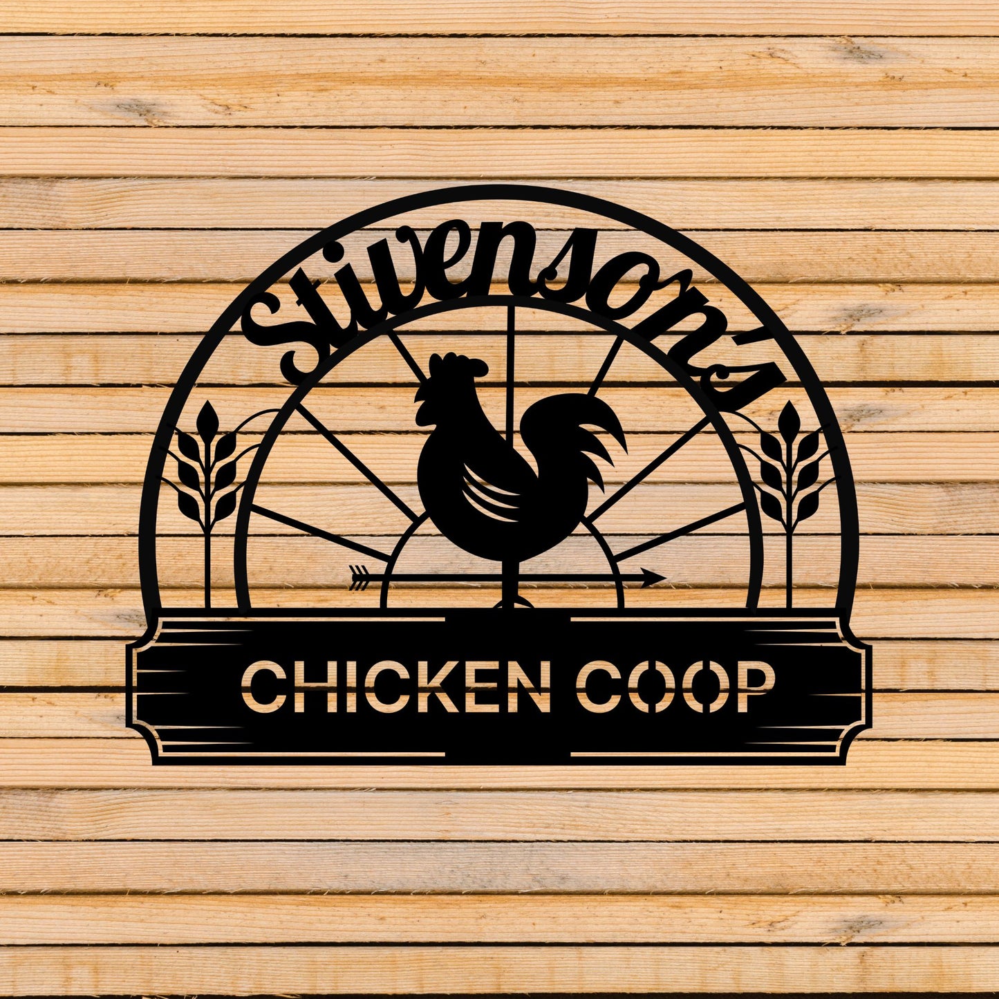 Custom Metal Chicken Coop Sign