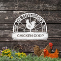 Personalized Metal Chicken Coop Sign - The Stivenson's Coop