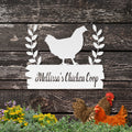 Personalized Metal Chicken Coop Sign - Mellissa's Chiken Coop