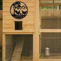 Personalized Metal Chicken Coop Sign - Roosters and Chickens