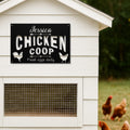 Personalized Metal Chicken Coop Sign - Jessica Coop
