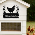Personalized Metal Chicken Coop Sign - Mellissa's Chiken Coop