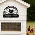 Personalized Metal Chicken Coop Sign - The Stivenson's Coop