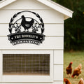 Personalized Metal Chicken Coop Sign - The Rodman's Coop