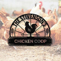 Personalized Metal Chicken Coop Sign - The Stivenson's Coop