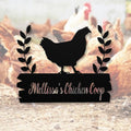 Personalized Metal Chicken Coop Sign - Mellissa's Chiken Coop