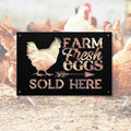 Personalized Metal Chicken Coop Sign - Farm Fresh Eggs