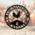 Personalized Metal Chicken Coop Sign - The Sanderz's Coop