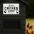 Personalized Metal Chicken Coop Sign - Jessica Coop