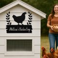 Personalized Metal Chicken Coop Sign - Mellissa's Chiken Coop