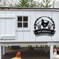 Personalized Metal Chicken Coop Sign - The Rodman's Coop