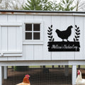 Personalized Metal Chicken Coop Sign - Mellissa's Chiken Coop