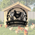 Personalized Metal Chicken Coop Sign - The Rodman's Coop