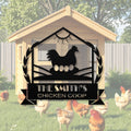 Personalized Metal Chicken Coop Sign -The Smith's Coop