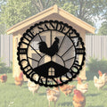 Personalized Metal Chicken Coop Sign - The Sanderz's Coop