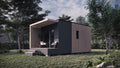 Modern Tiny House with Small Deck Architectural Plans, Instant PDF Downloads