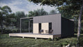 40x30' Modern Cabin With Large Deck Around Architectural Plans, Instant PDF Downloads