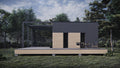 40x30' Modern Cabin With Large Deck Around Architectural Plans, Instant PDF Downloads