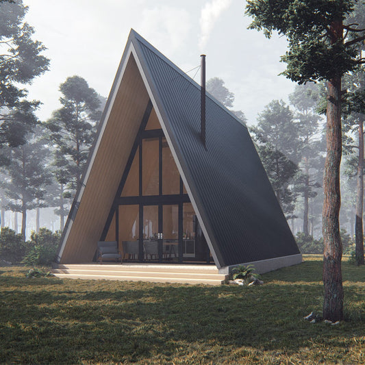 40x20' A Frame Cabin With Loft Architectural Plans, Instant PDF Downloads