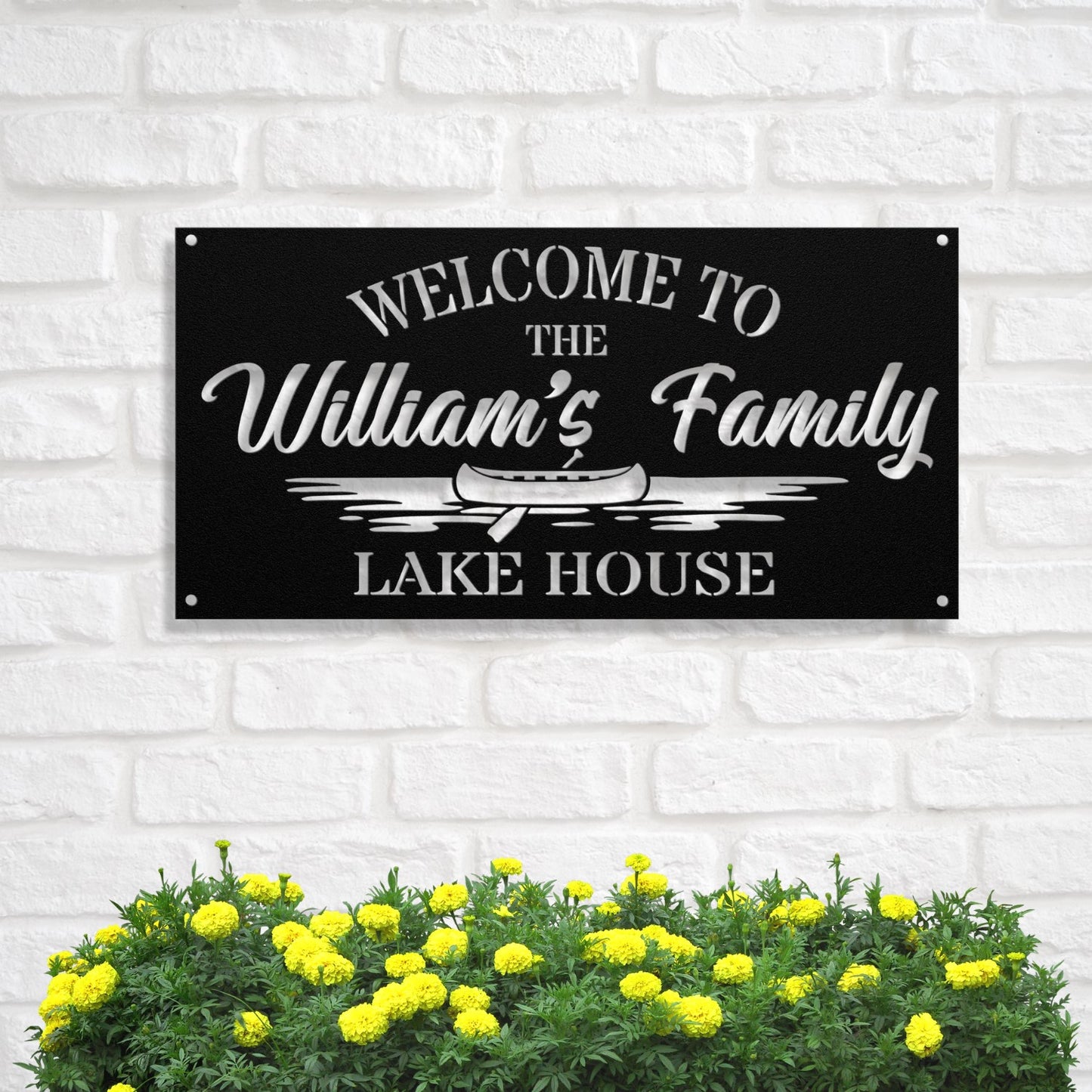 Personalized Metal Lake House Sign - Welcome To The Lake House